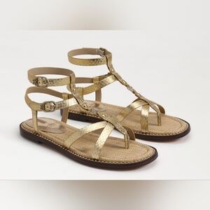 Sam edelman Tayla Gladiator Sandals - Gold - women's 8.5
